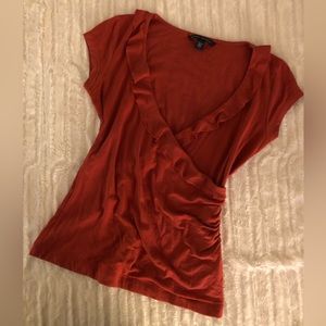 Banana Republic Ruffled Ruched Top